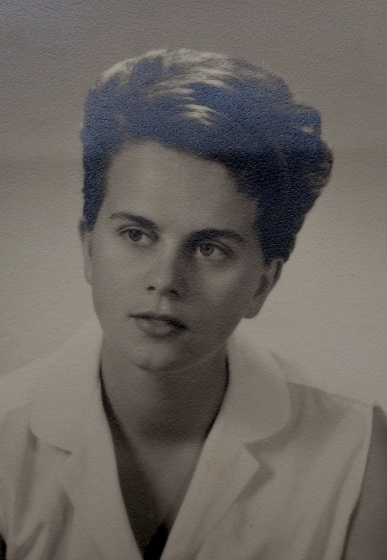 Helga Dietrich, quien fuera la primera esposa de Heufer. circa 1950