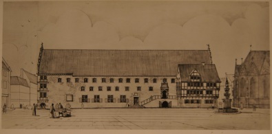 Perspectiva del proyecto de reconstrucción de la Cámara de Comercio de Braunschweig, dirigido por Friederich W. Krämer. (foto: LD)